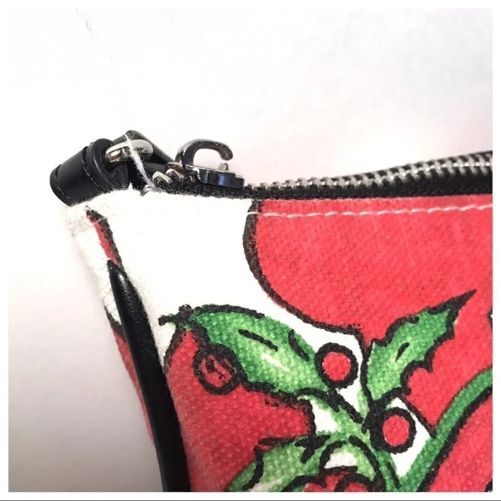 🌸HP🌸 Brighton Red Bird Holiday Crossbody Purse Christmas Small Zip Bag